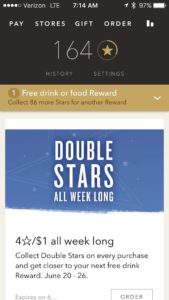 Starbucks double stars