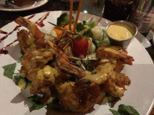 Delicious coconut shrimp