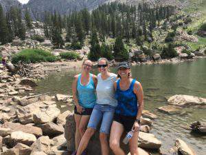 Ashley, Christie, and Cindy at Cecret Lake