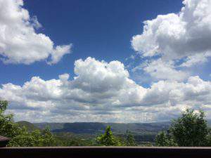 Cumulous clouds over Midway, Utah