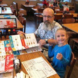 Papa and Piper at iHOP