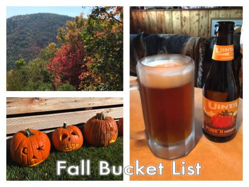 Fall bucket list update