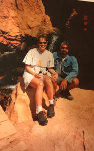 Friday favorites: celebrating 19 years of marriage. Hiking Cascade Springs in 2000.