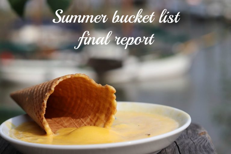 Summer bucket list final report
