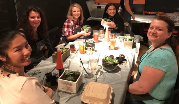 Ladies at plant nite.