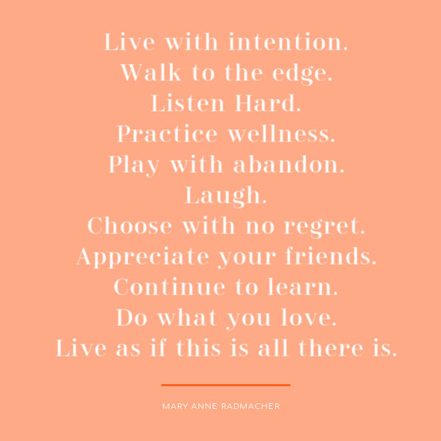 Living with intention | So what? Now what?