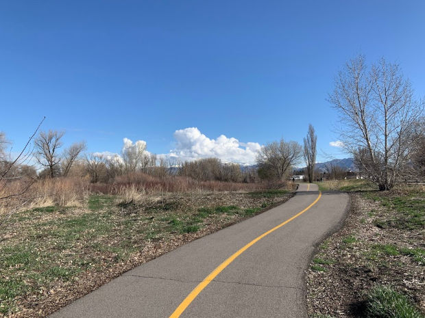 Jordan River Parkway in the spring.