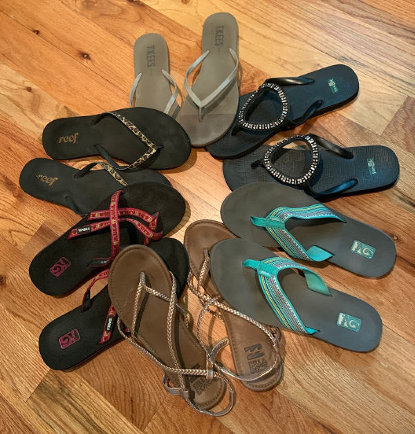 Flip-flops.