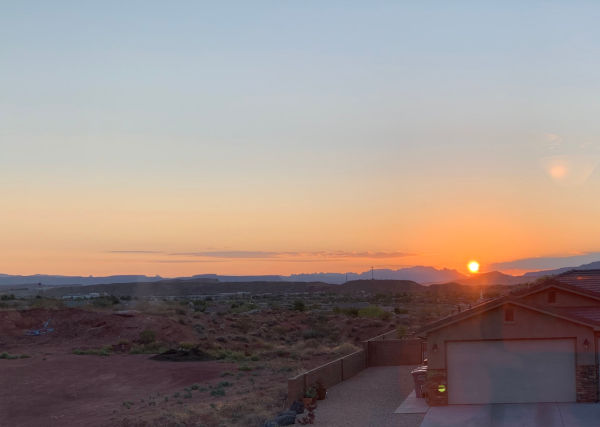 Sunrise in Southern Utah.