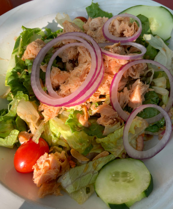 Salmon salad.