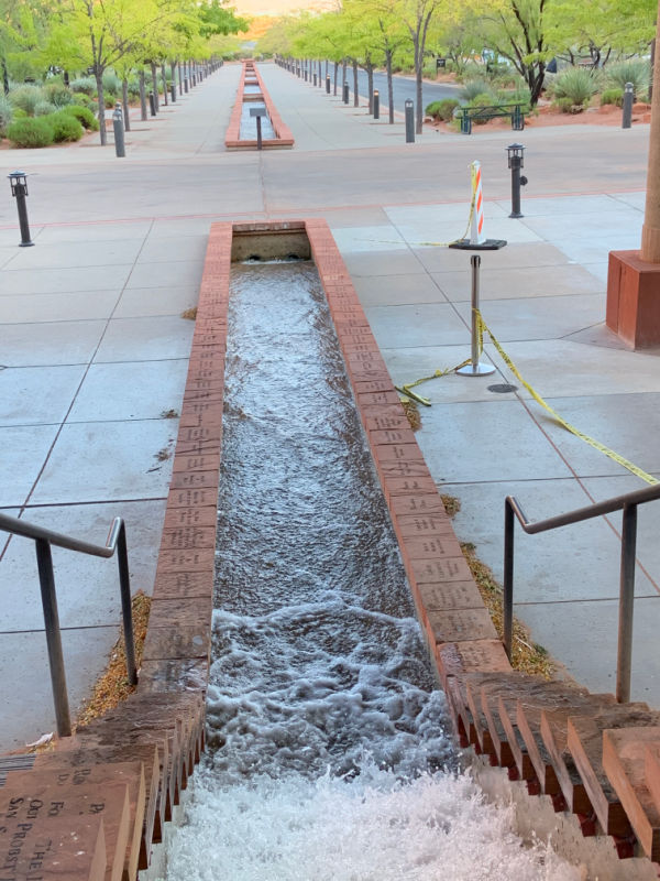 Staircase waterfall.