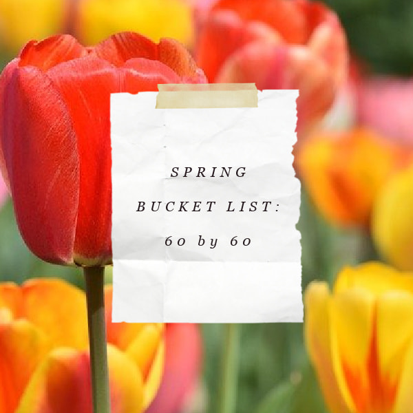 Spring bucket list: 60 before 60 – update 2