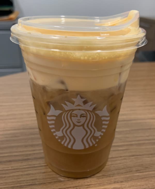 Starbucks pumpkin cold cream brew.