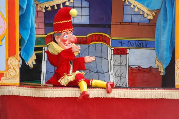 Punch and Judy puppet show.