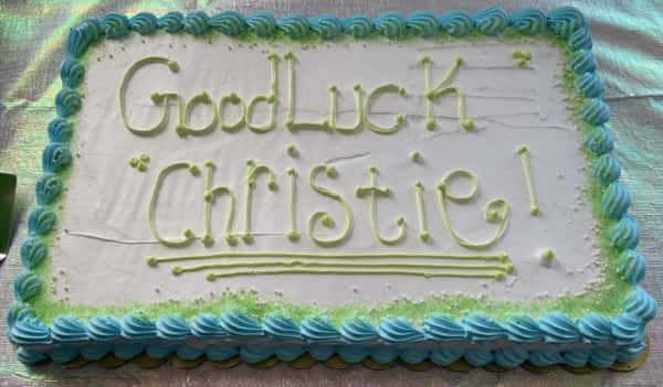 Good Luck Christie!