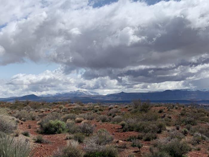 A cloudy day in Southern Utah.