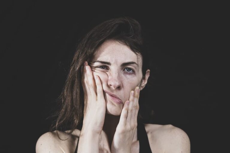 Stressed woman.