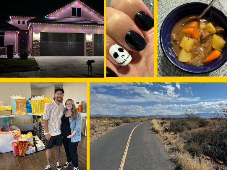 A collage of gratitude photos.