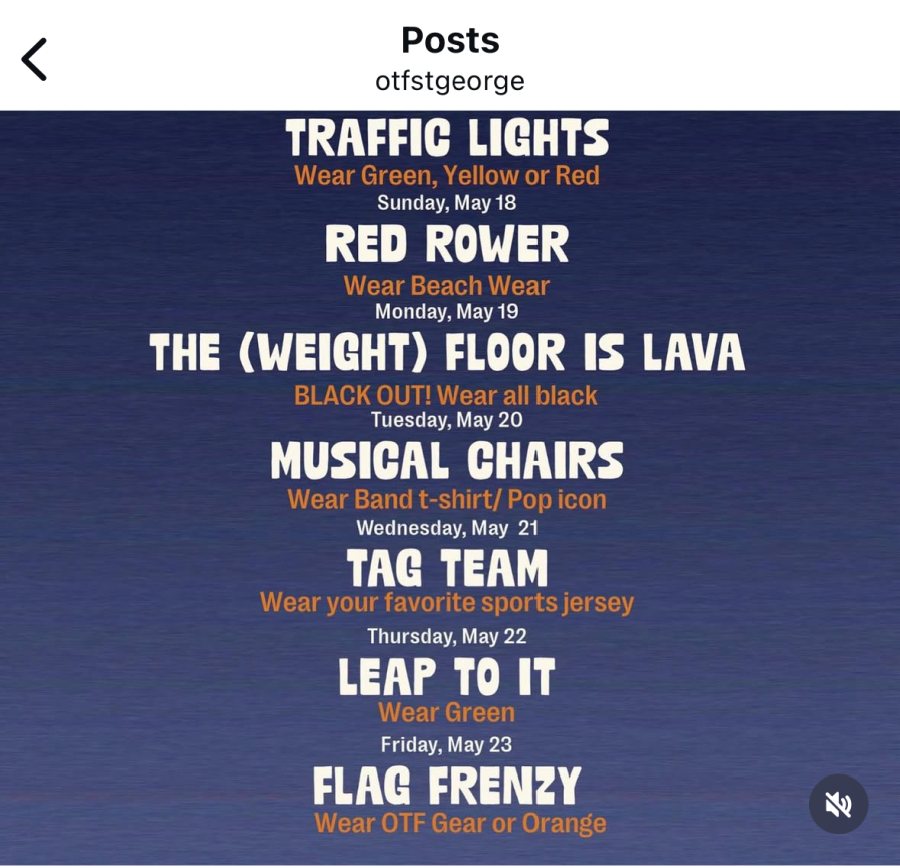 OTF All Out Mayhem schedule.