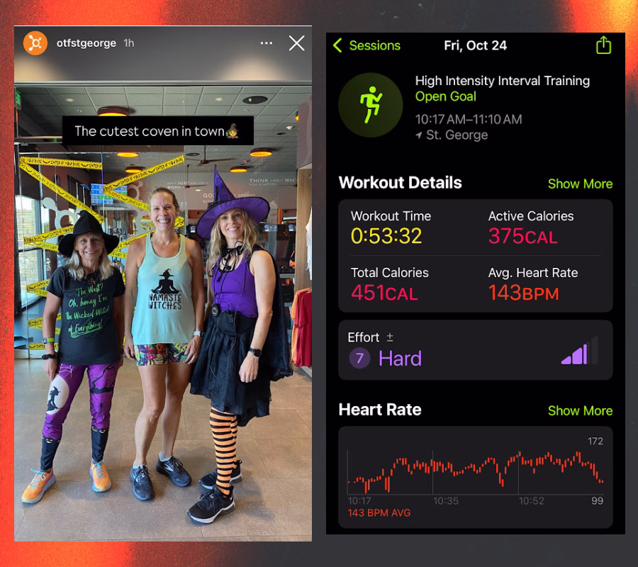The cutest coven in town and workout details.