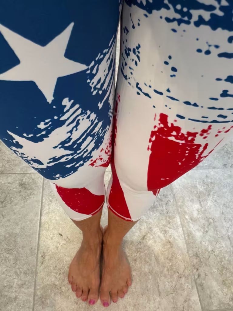 CVG American Flag leggings.
