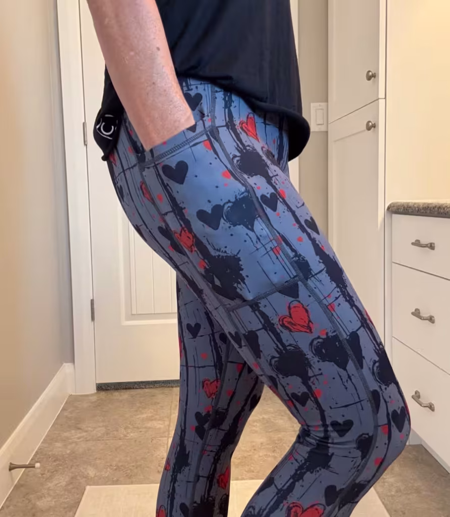CVG Cupid Nightmare leggings with pockets.