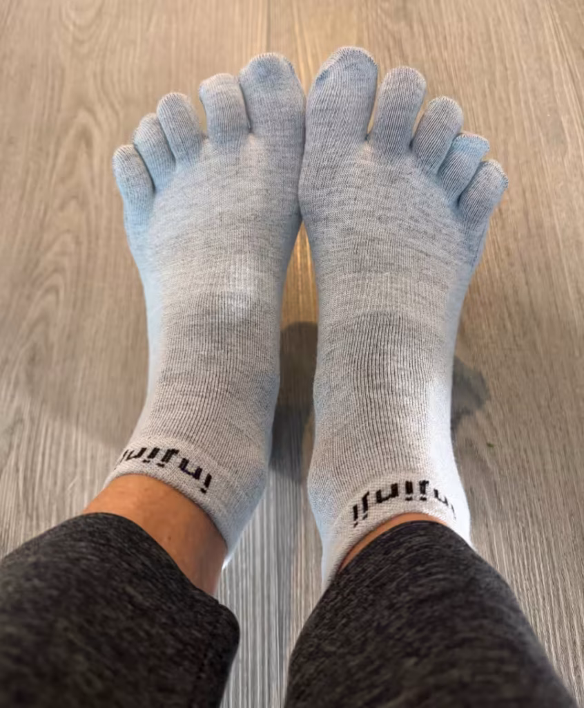 Injinji toe sock liners.