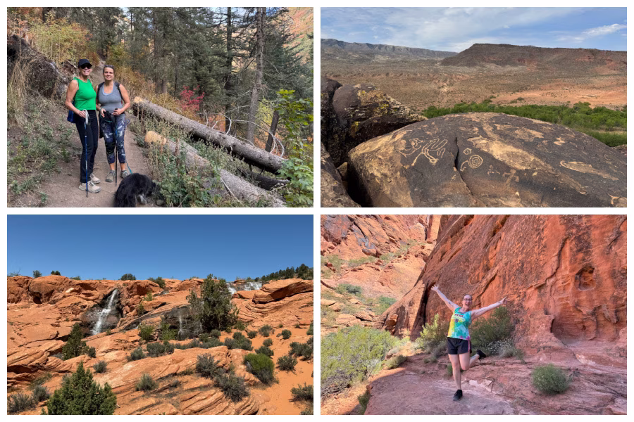 Hiking collage.