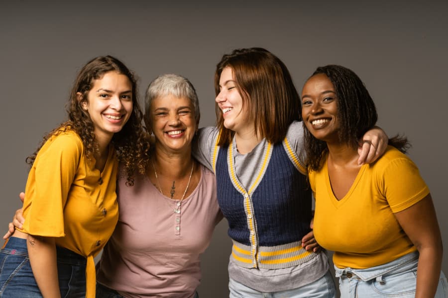 Four women of different ages and ethnicity.