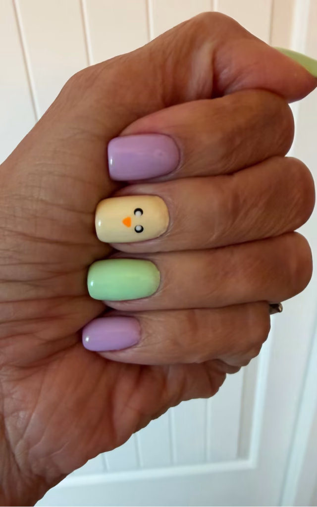 Easter nail art.