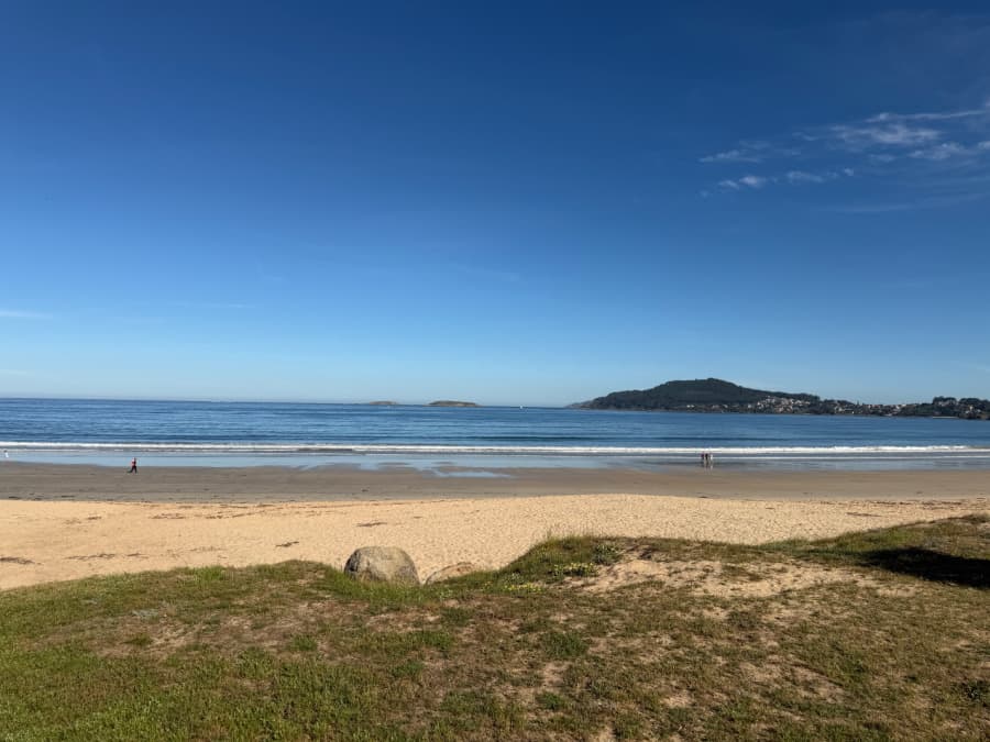 A beach in Baiona, Spain.