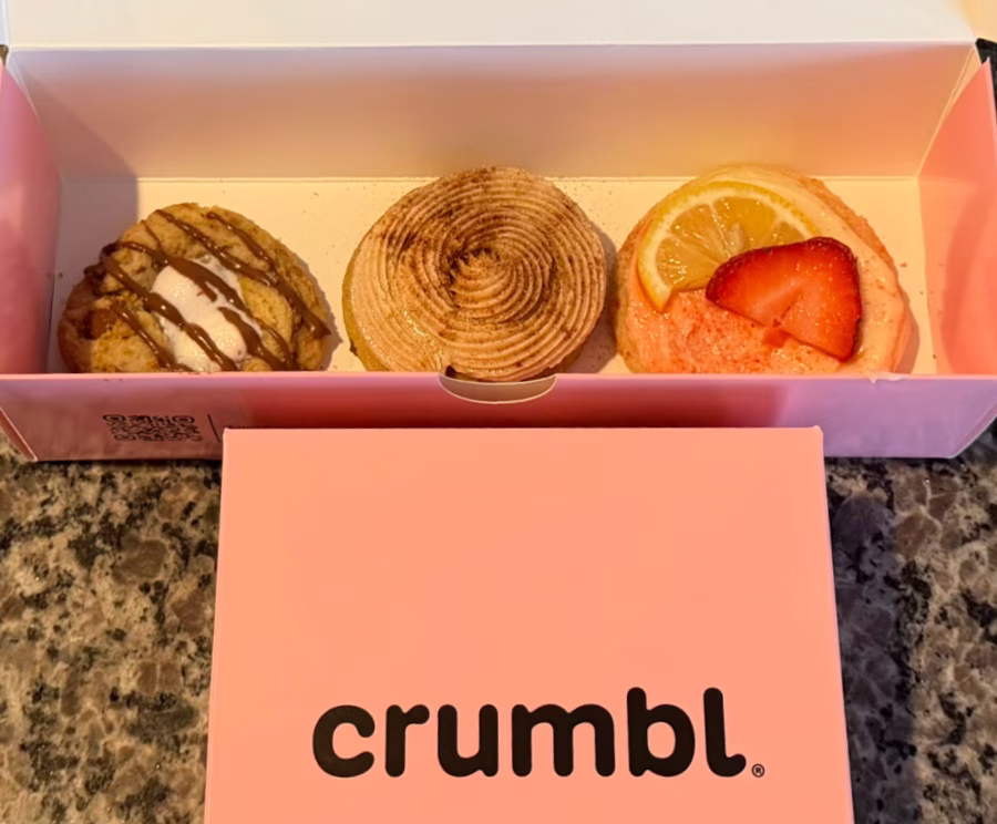 crumbl cookies.