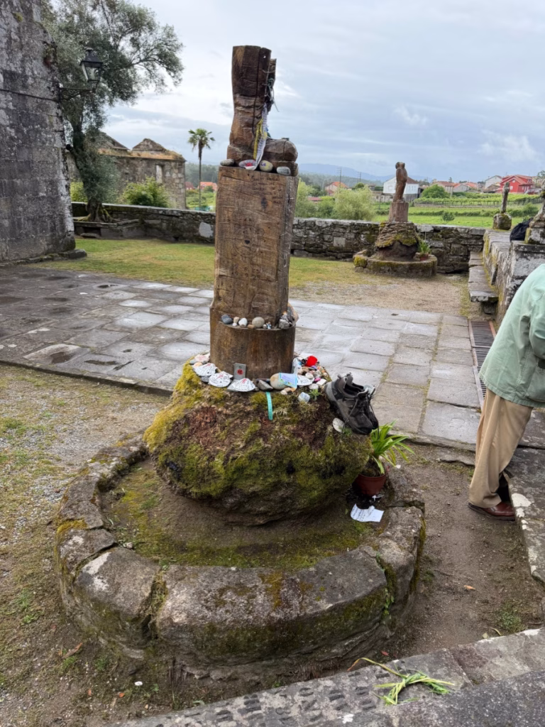 Memorial sculpture on the Camino de Santiago.