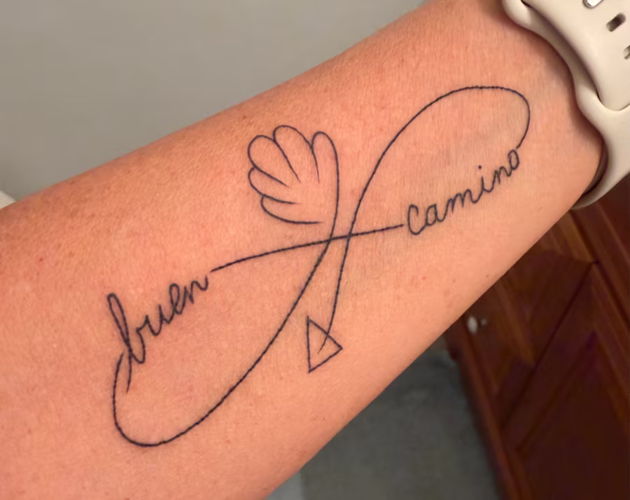 Buen camino tattoo.