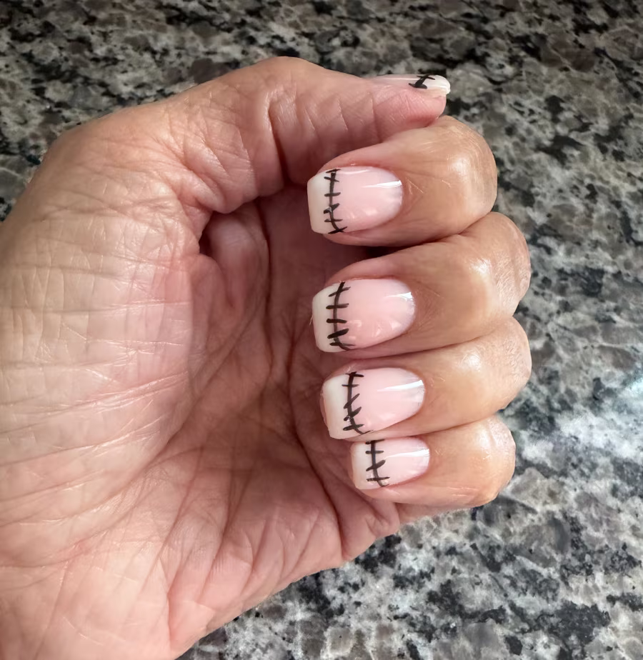 Halloween nail art.